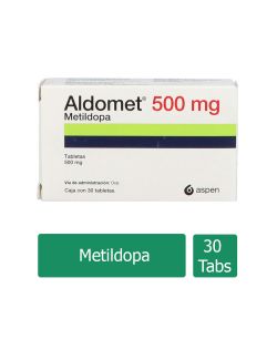 Aldomet 500 mg Caja Con 30 Tabletas