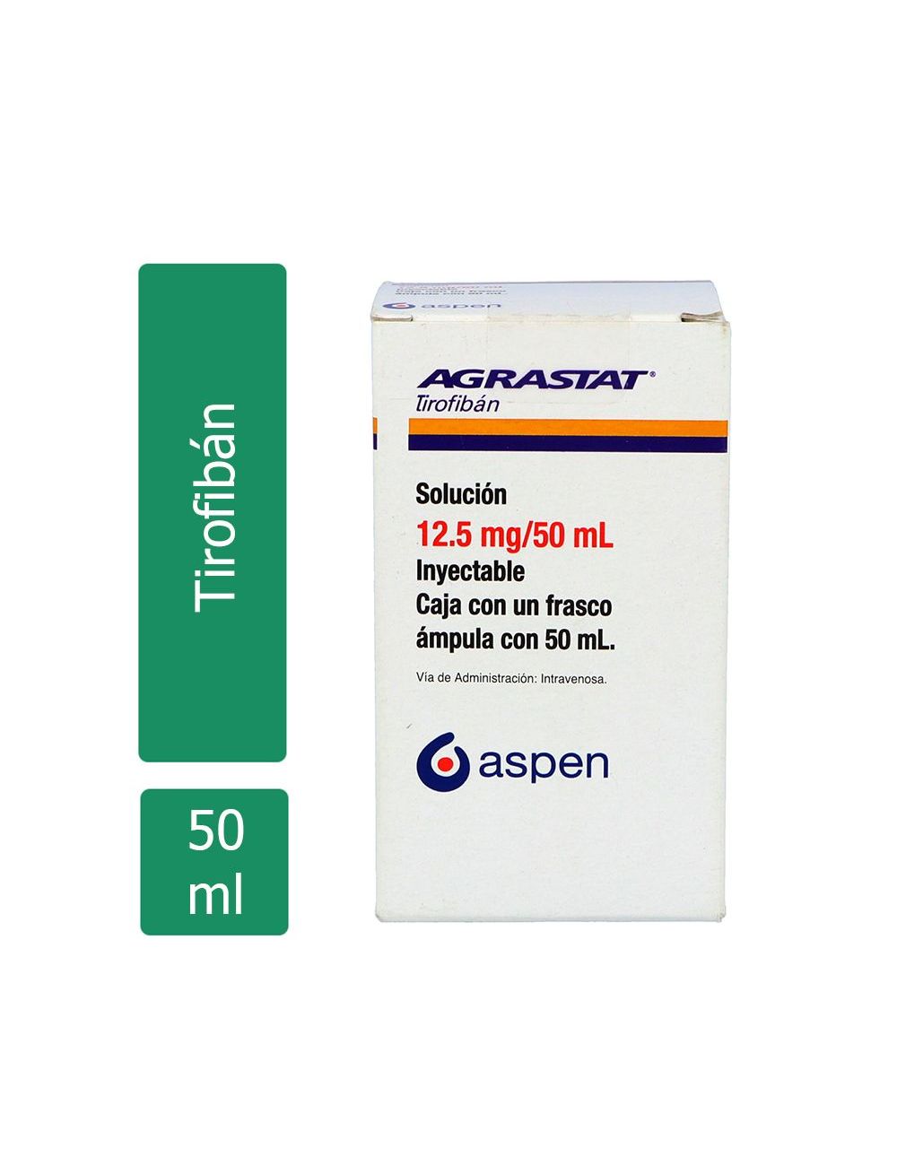AGRASTAT® (Tirofibán) 12.5 mg/50 ml - 1 Frasco Ámpula - Aspen