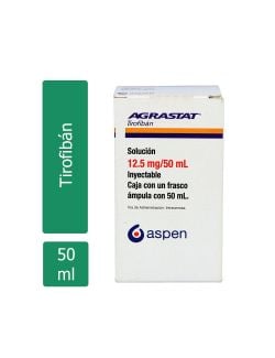 AGRASTAT® (Tirofibán) 12.5 mg/50 ml - 1 Frasco Ámpula - Aspen