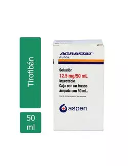 AGRASTAT® (Tirofibán) 12.5 mg/50 ml - 1 Frasco Ámpula - Aspen