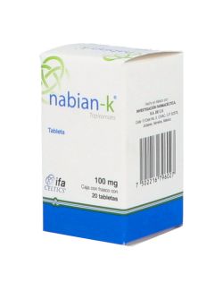 Nabian k Caja con 20 tabletas de 100 MG