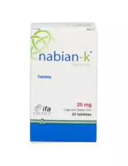 NABIAN – K 25 MG FRASCO CON 20 TABLETAS