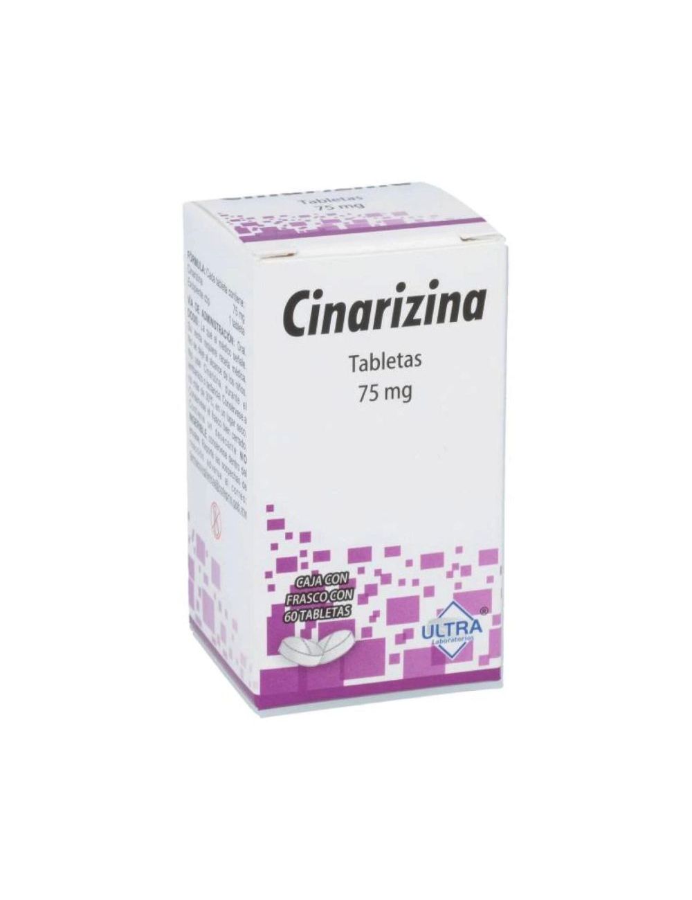 Cinarizina 75 mg Caja con 60 Tabletas