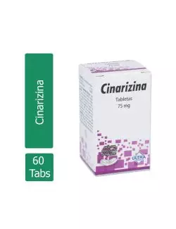 Cinarizina 75 mg Caja con 60 Tabletas