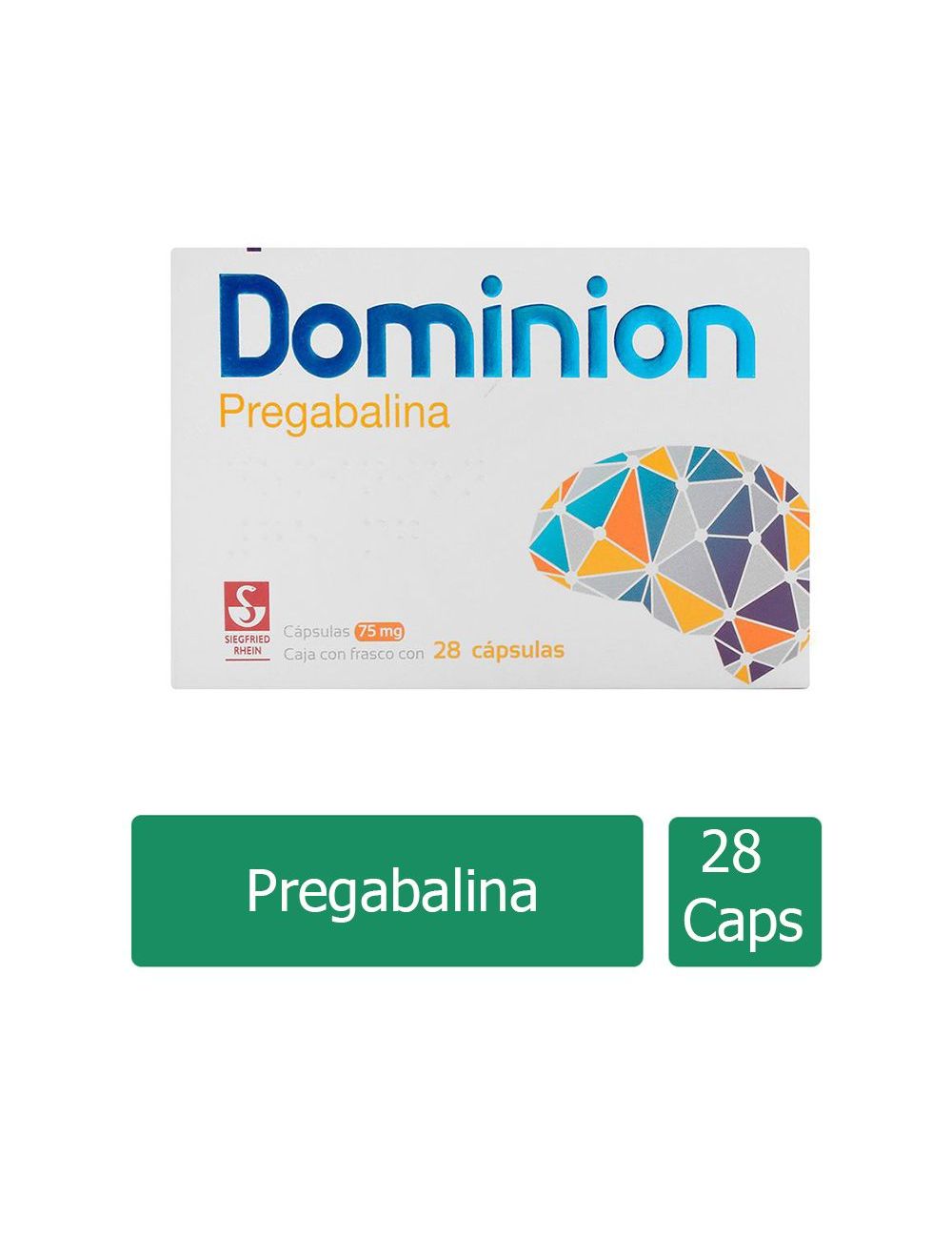 Dominion® 75mg (Pregabalina) - 28 Cápsulas - Siegfried
