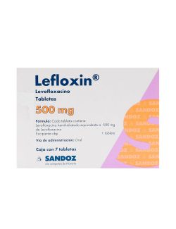 Lefloxin 500 mg Caja Con 7 Tabletas -RX2