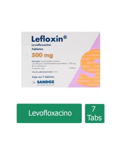 Lefloxin 500 mg Caja Con 7 Tabletas -RX2