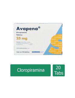 Avapena 25 mg Caja Con 20 Tabletas