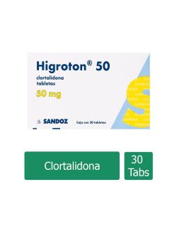 Higroton 50 Mg Caja Con 30 Tabletas