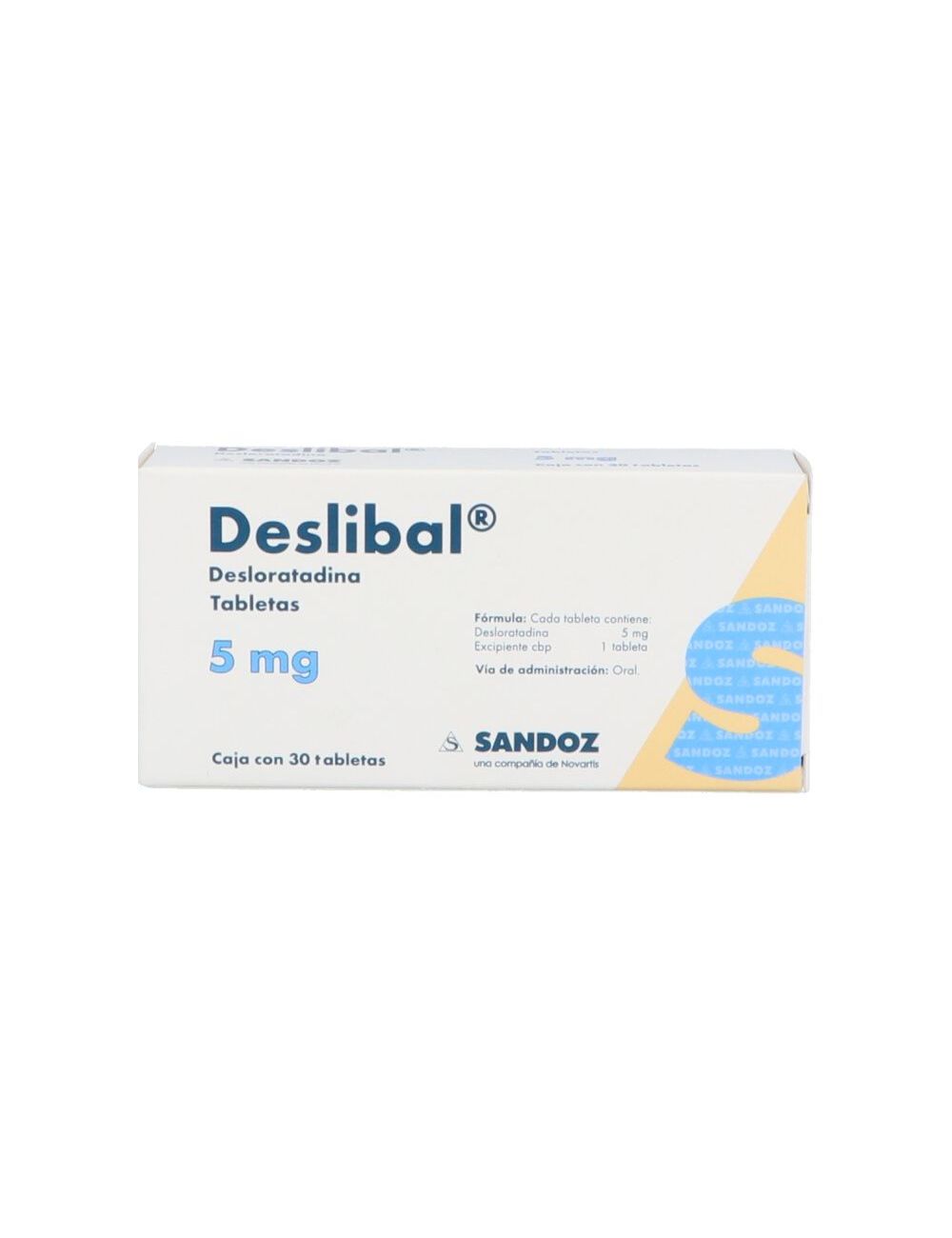 Deslibal 5 mg Caja Con 30 Tabletas