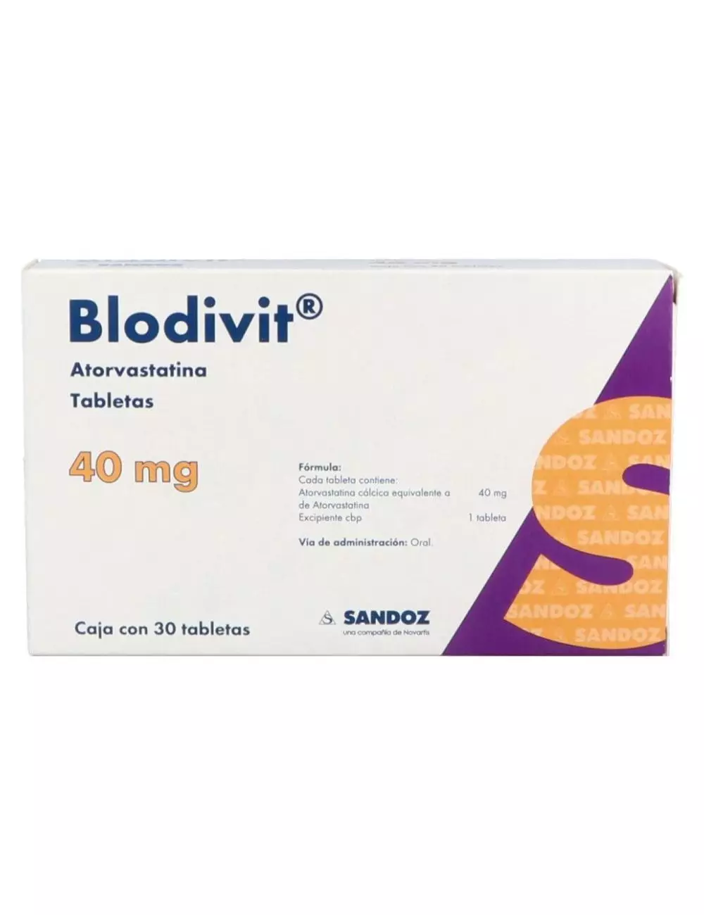 Blodivit 40 mg Caja Con 30 Tabletas