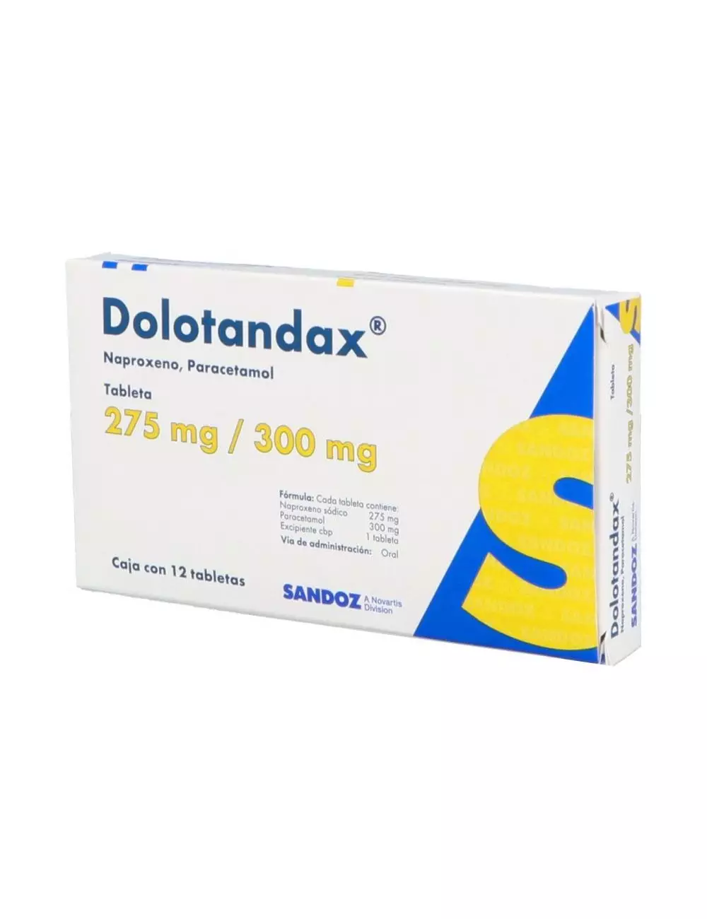 Dolotandax 275 mg/300 mg 12 Tabletas