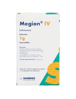 Megion IV 1 G Solución Inyectable Con Frasco Ámpula –RX2