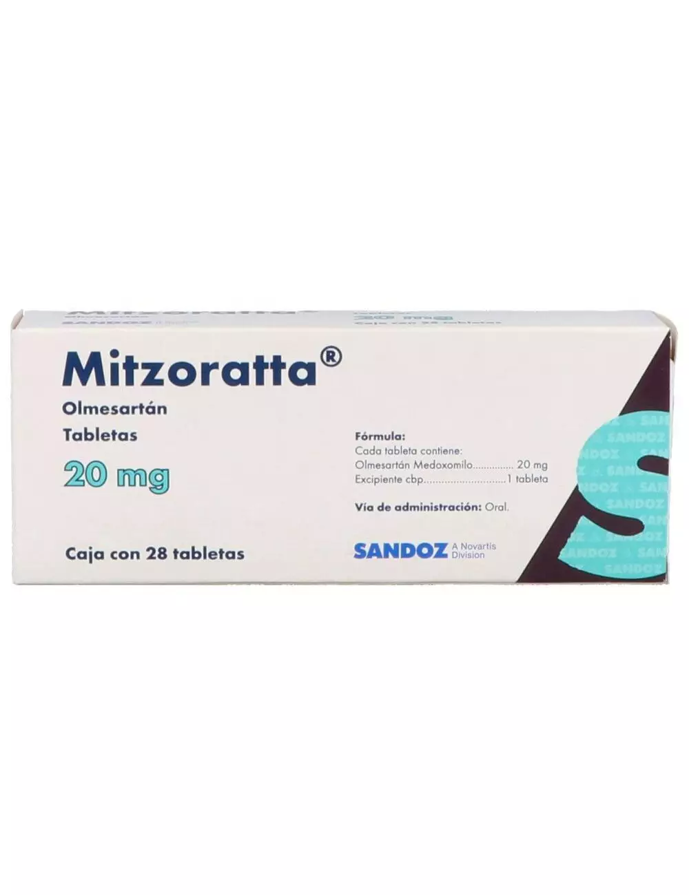 Mitzoratta 20 mg Caja Con 28 Tabletas