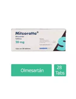 Mitzoratta 20 mg Caja Con 28 Tabletas