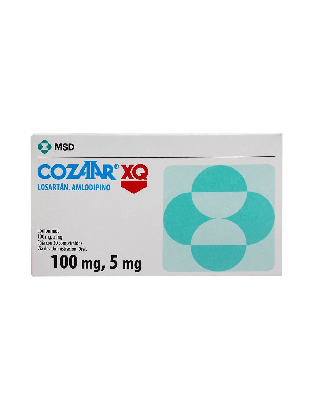 Cozaar XQ 100 / 5 mg Caja Con 30 Comprimidos