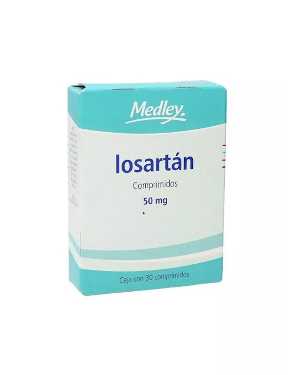 Losartán 50 mg Caja Con 30 Comprimidos