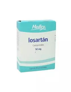 Losartán 50 mg Caja Con 30 Comprimidos