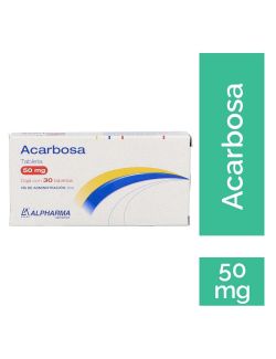 Acarbosa 50 Mg Caja Con 30 Tabletas