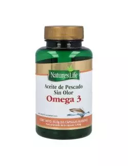 Omega 3 Aceite De Pescado Sin Olor Frasco Con 65 Cápsulas