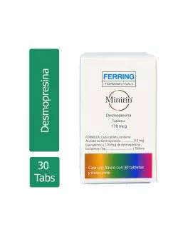 Minirin® 178 mcg (Desmopresina) - 30 Tabletas - Ferring