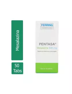Pentasa® (Mesalazina) 500 mg - Caja con 50 tabletas de liberación prolongada - Ferring Pharmaceuticals