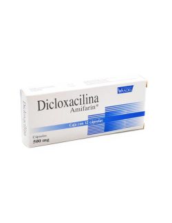 Dicloxacilina 500 mg Caja Con 12 Tabletas - RX2