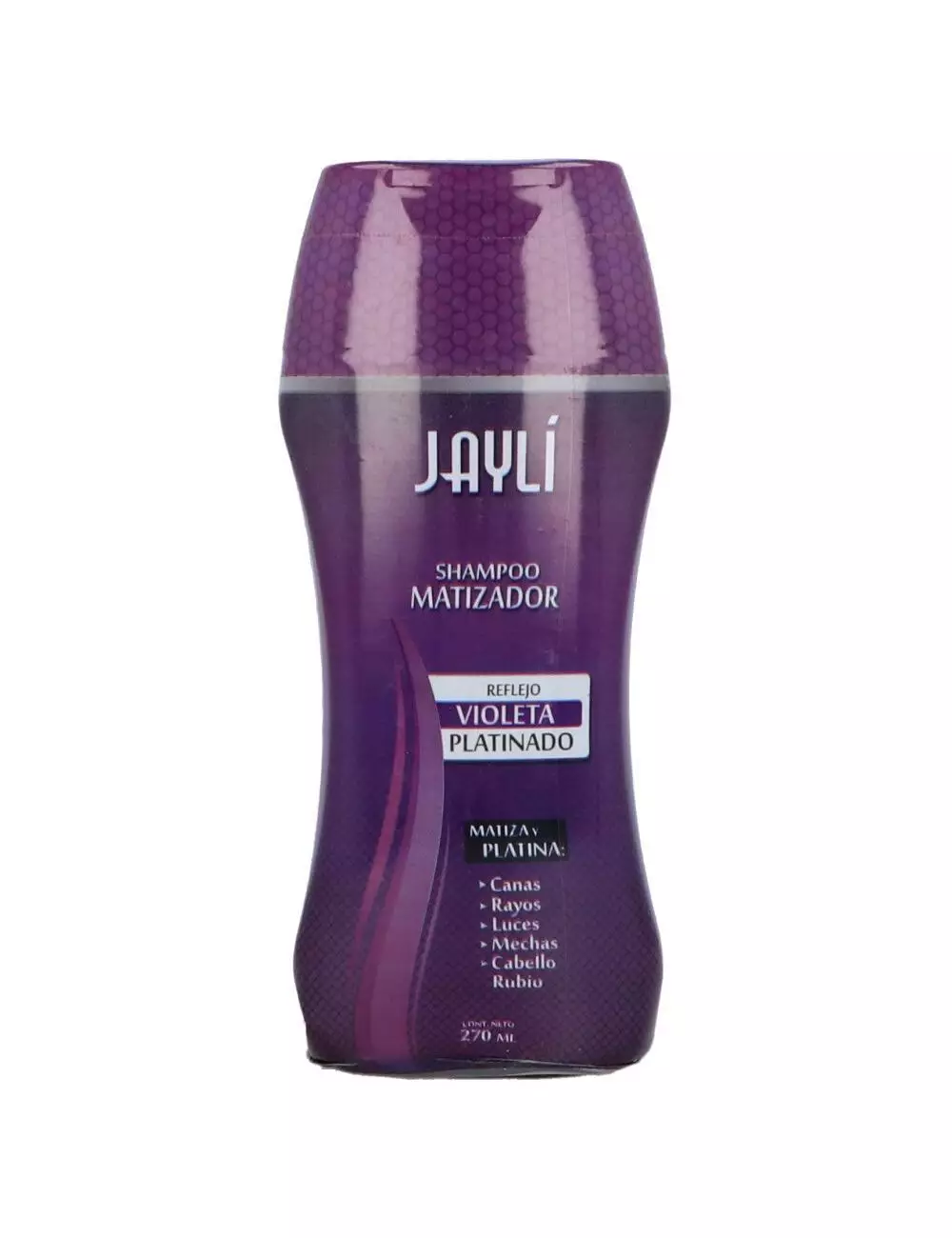 Jayli Shampoo Matizador De Canas Plateado Violeta Frasco Con 250 mL