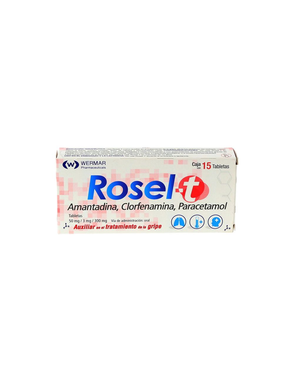 Rosel T 50 mg / 3 mg / 300 mg Caja Con 15 Tabletas