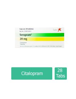 Seropram 20 mg Caja Con 28 Tabletas