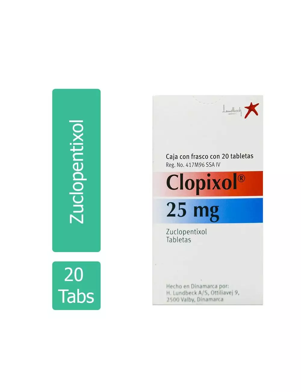 Clopixol® 25 mg (Zuclopentixol) - 20 Tabletas - Lundbeck