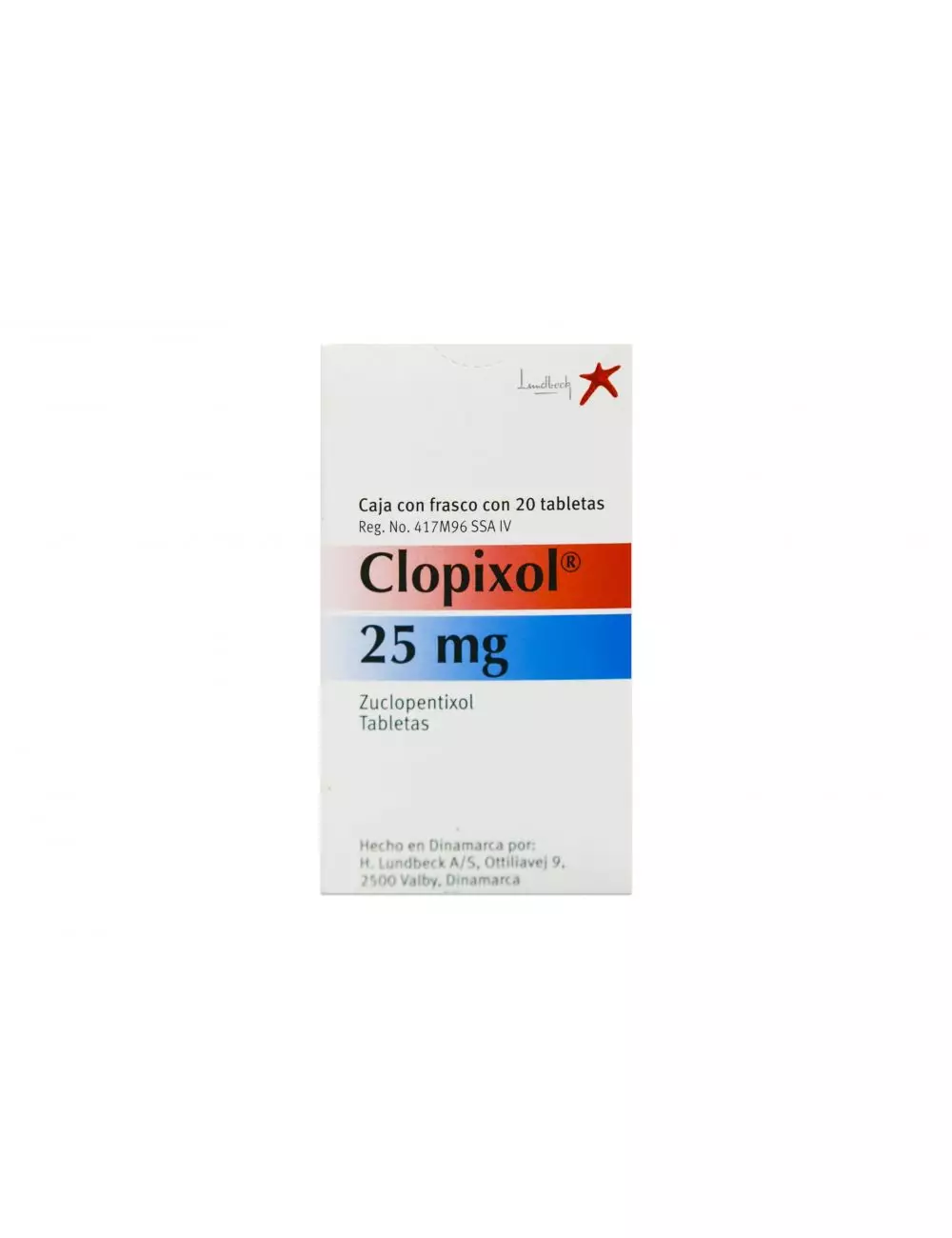 Clopixol 25 mg Caja Con 20 Tabletas