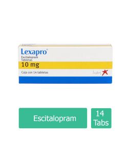 Lexapro 10 mg Caja Con 14 Tabletas