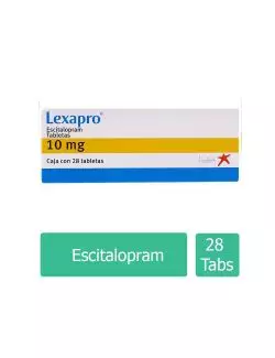 Lexapro 10 mg Caja Con 28 Tabletas