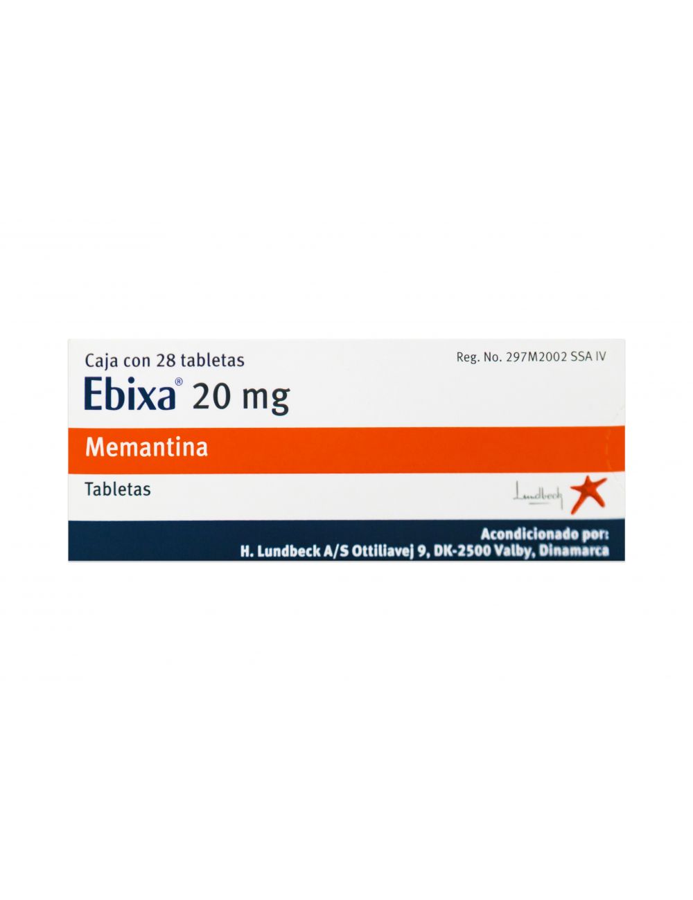 Ebixa 20 mg Caja Con 28 Tabletas