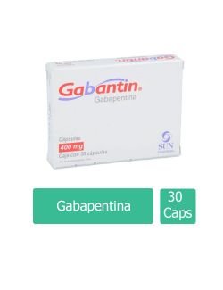 Gabantin 400 mg Caja Con 30 Cápsulas