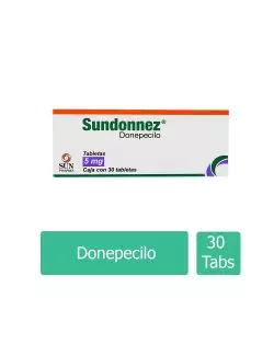 Sundonnez® 5 mg (Donepecilo) - Caja con 30 Tabletas -  Sun Pharma