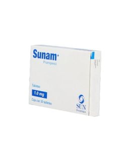 SUNAM® 1 mg - Caja con 30 tabletas | Pramipexol | Laboratorio Sun Pharma
