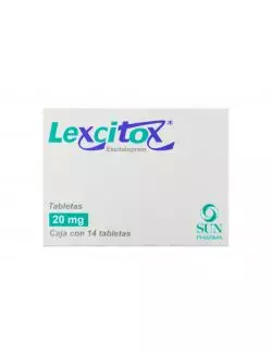 Lexcitox 20 mg Caja de 14 Tabletas