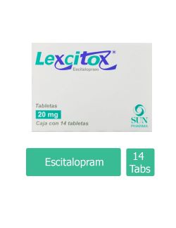 Lexcitox 20 mg Caja de 14 Tabletas