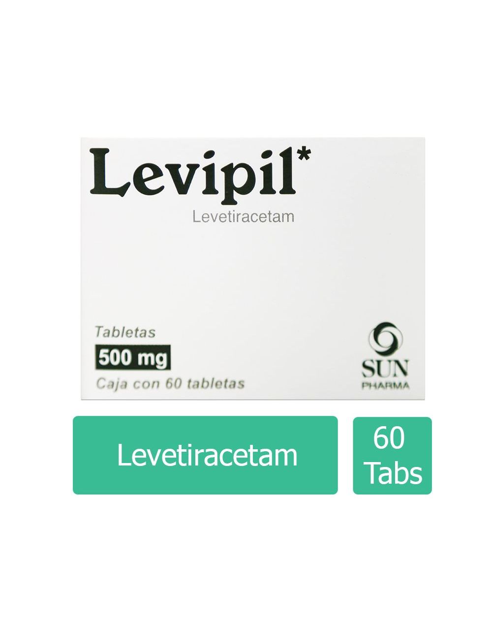 Levipil® 500 mg (Levetiracetam) - 60 Tabletas - Sun Pharma