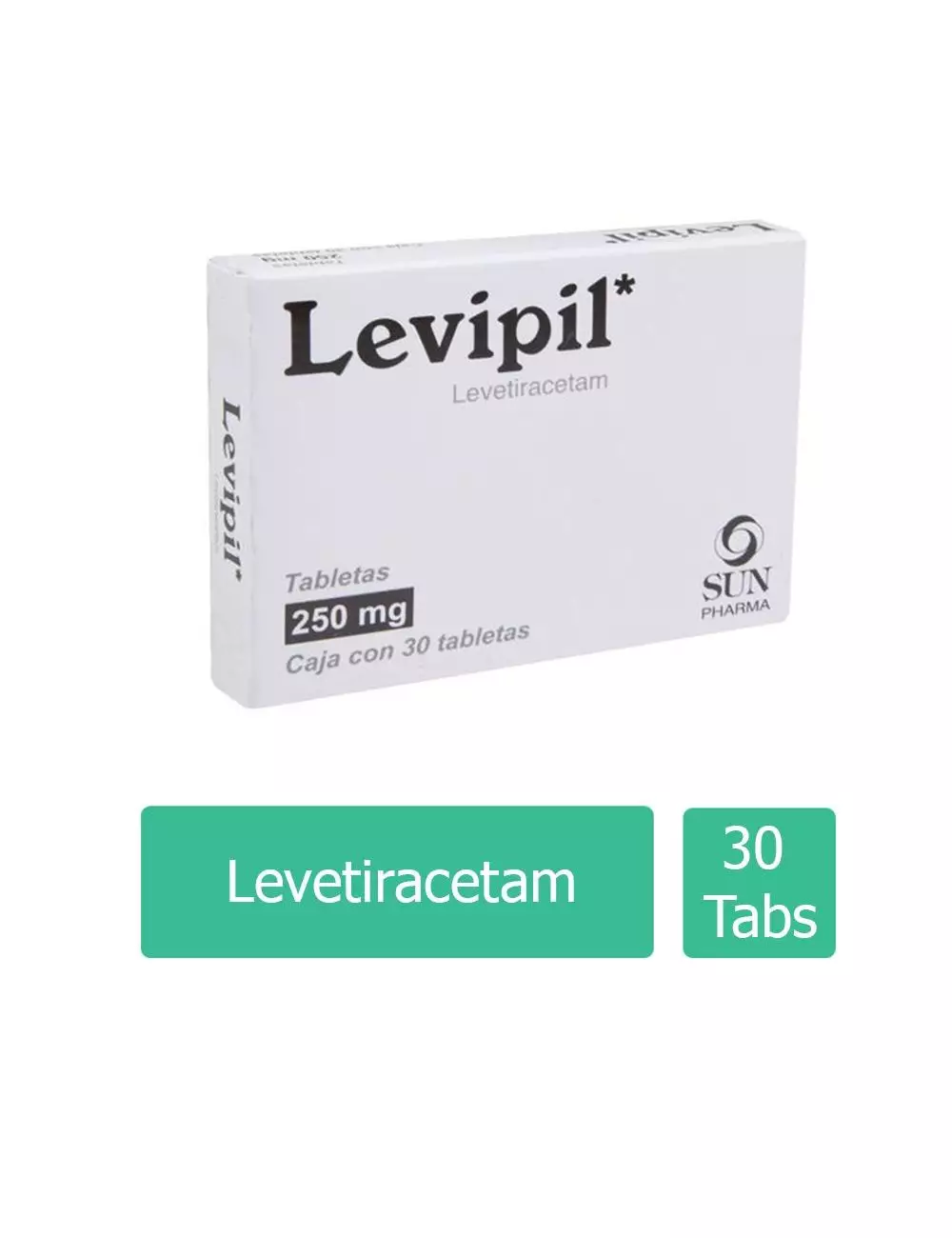 Levipil® 250 mg (Levetiracetam) - 30 Tabletas - Sun Pharma