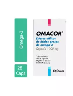 Omacor 1000 mg Frasco Con 28 Cápsulas