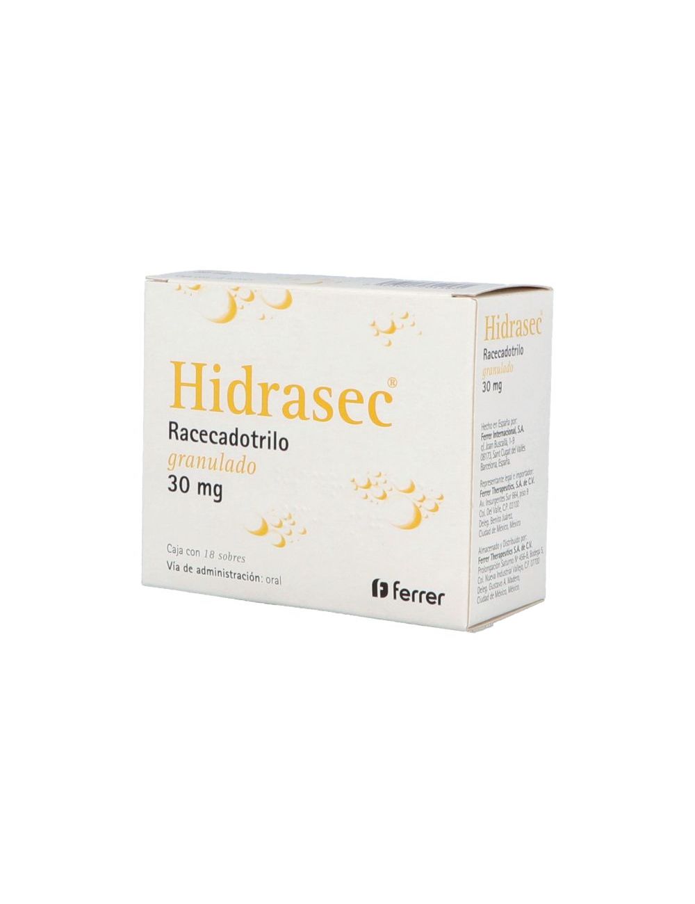 Hidrasec 30 mg Granulado Caja Con 18 Sobres