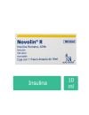 Novolin R 25 mg Caja Con  Frasco Ámpula Con 10 mL RX3