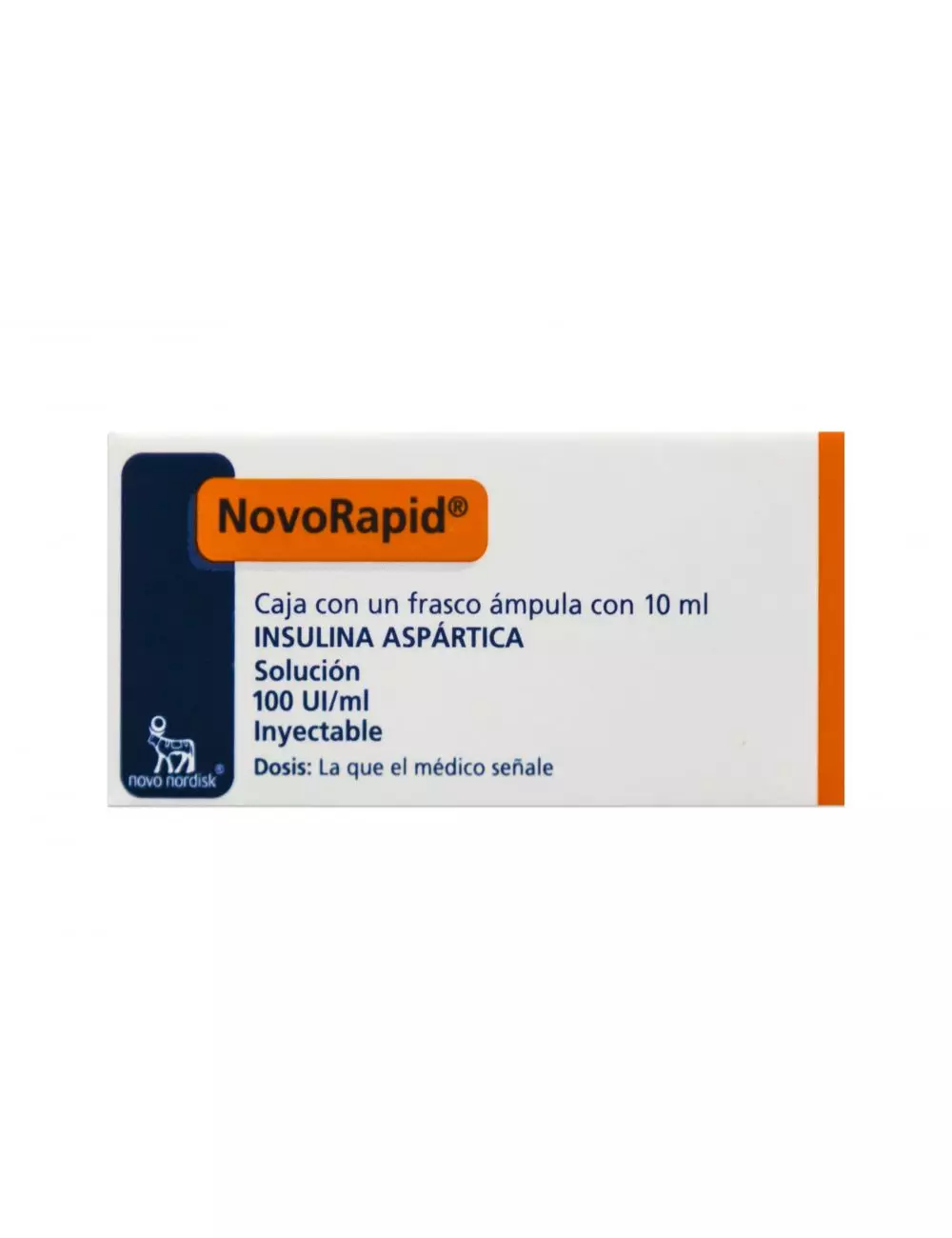 NovoRapid 100 UI Caja Con Frasco Ámpula Con 10 mL - RX3