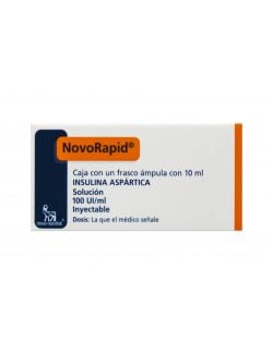 NovoRapid 100 UI Caja Con Frasco Ámpula Con 10 mL - RX3