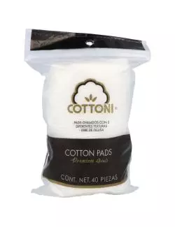 Cottoni Almohadillas Ovaladas Bolsa Con 40 Piezas