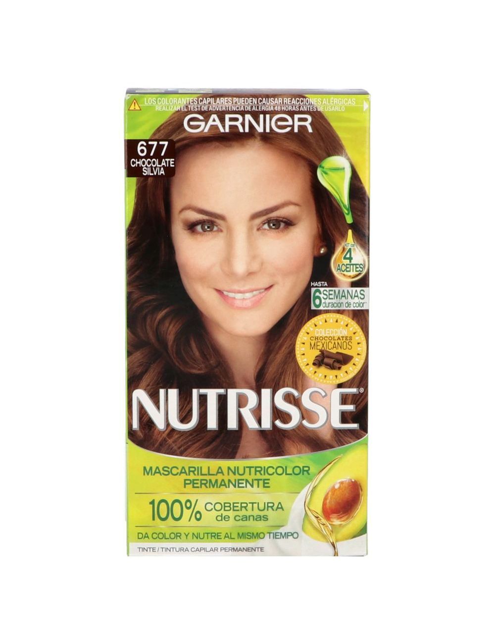 TINTE CAPILAR GARNIER NUTRISSE CHOCOLATE SILVIA CAJA 5 PIEZAS