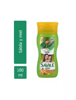 SHAMPOO SAVILE CONTROL CAÍDA 2 EN 1 FRASCO CON 180 ML